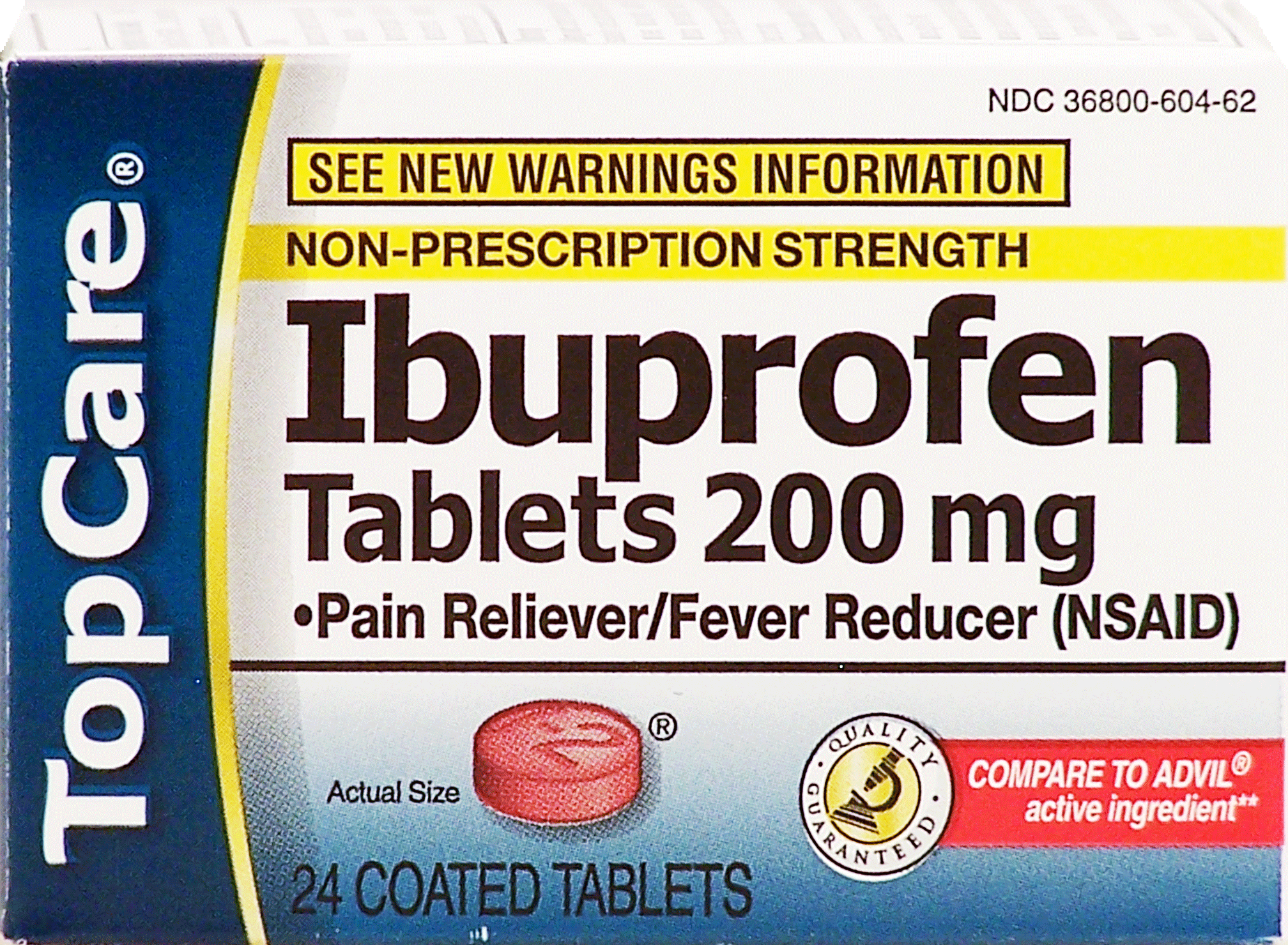 Top Care  pain reliever/fever reducer, ibuprofen tablets 200 mg Full-Size Picture